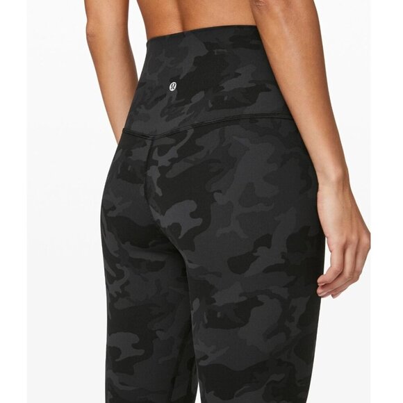 Lululemon Align Crop 21" Incognito Camo Black Gray Camo Leggings 37232 - Picture 2 of 12